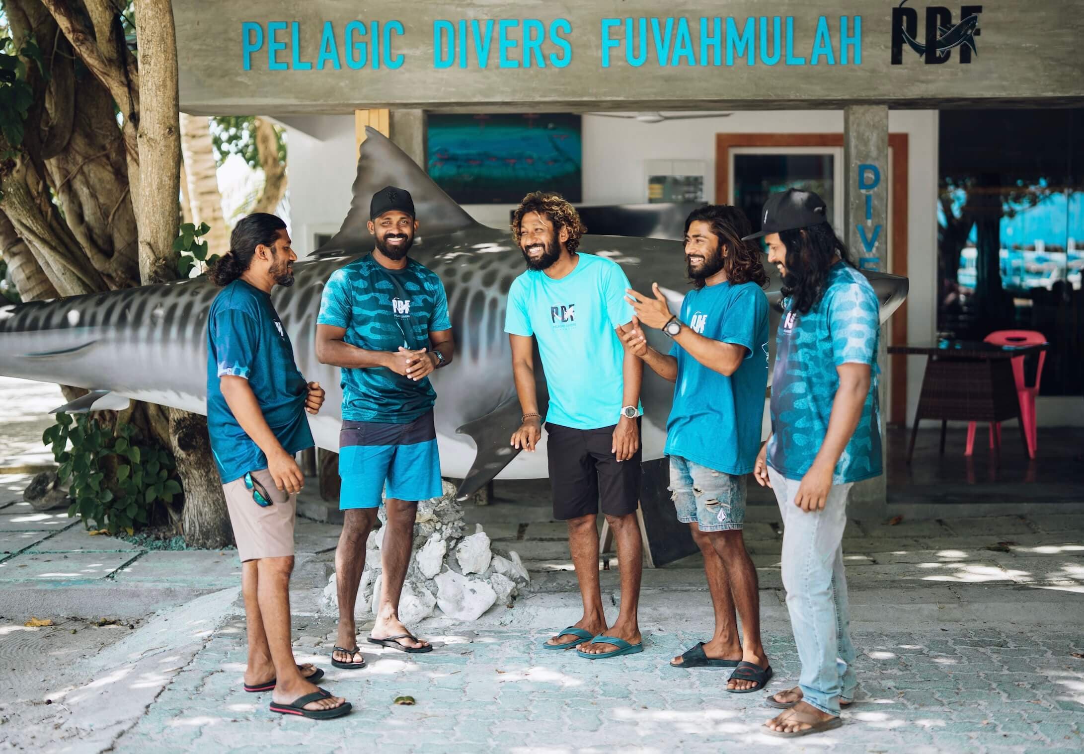 Dive centre on a Maldives beach